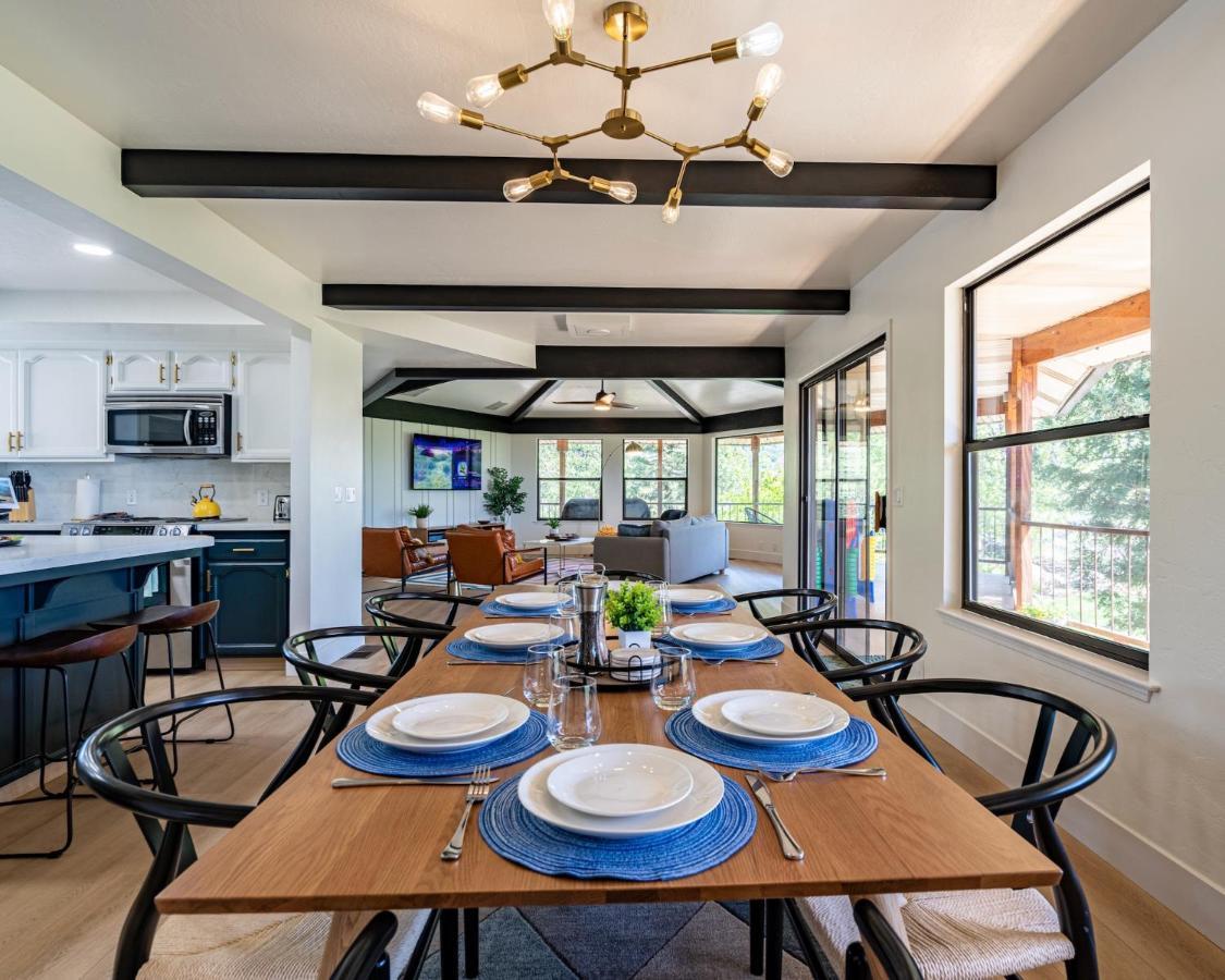 Secluded Mtn Top Family Haven W/Views Spa & Arcade Three Rivers Luaran gambar